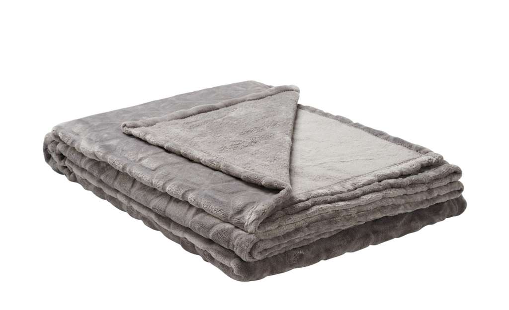 Playboy Kuscheldecke  Jacky ¦ grau ¦ Samt ¦ Maße (cm): B: 150 Heimtextilien > Kuscheldecken - Höffner