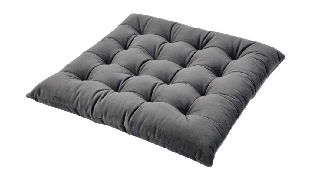 HOME STORY Stuhlkissen  Charlotte ¦ grau ¦ 100% Polyesterfüllung, 480gr. ¦ Maße (cm): B: 40 Heimtextilien > Kissen > Stuhlkissen - Höffner