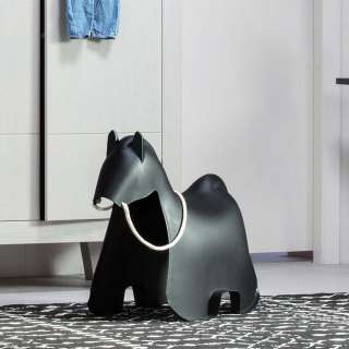 Schaukeltiere als Pferd Schwarz (2er Set)