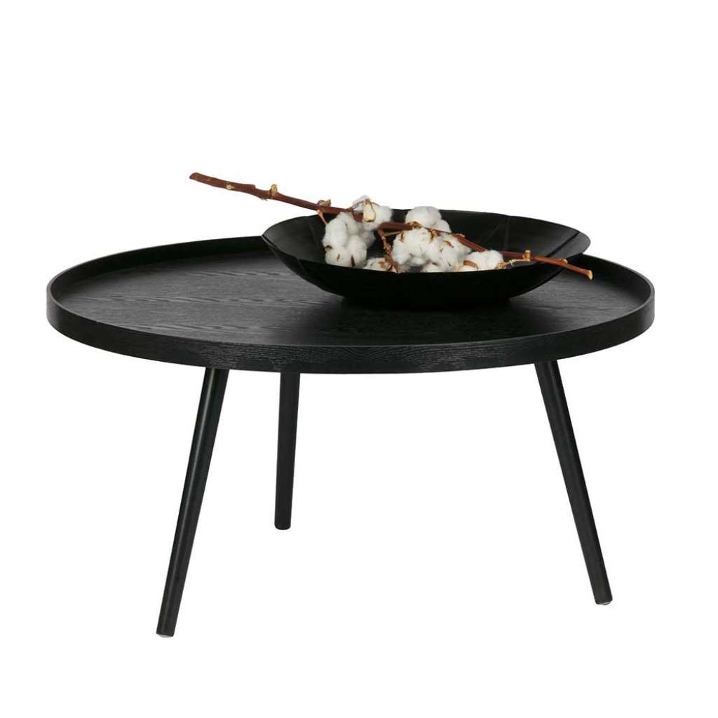 Runde Sofatische in Schwarz Skandi Design (2-teilig)