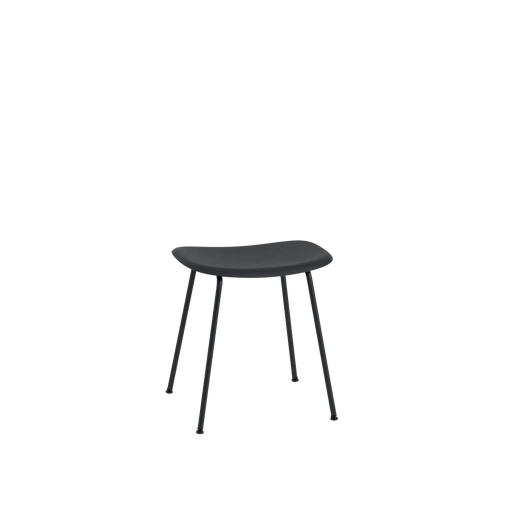 Muuto - Fiber Hocker Rohrgestell - black - indoor