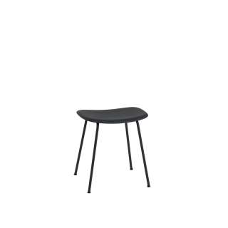 Muuto - Fiber Hocker Rohrgestell - black - indoor