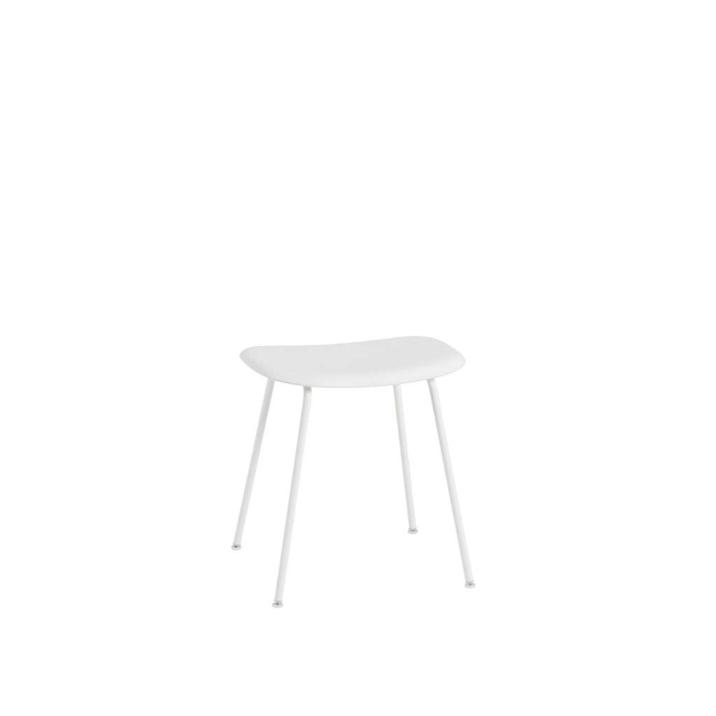 Muuto - Fiber Hocker Rohrgestell - white - indoor
