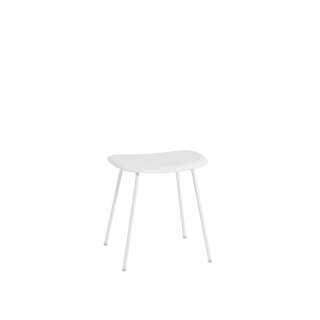Muuto - Fiber Hocker Rohrgestell - white - indoor