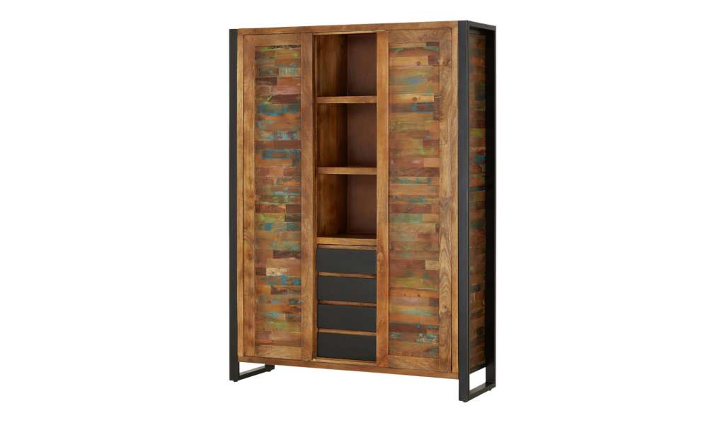 Mehrzweckschrank  Bellegra ¦ holzfarben ¦ Maße (cm): B: 130 H: 180 T: 40 Kommoden & Sideboards > Highboards - Höffner