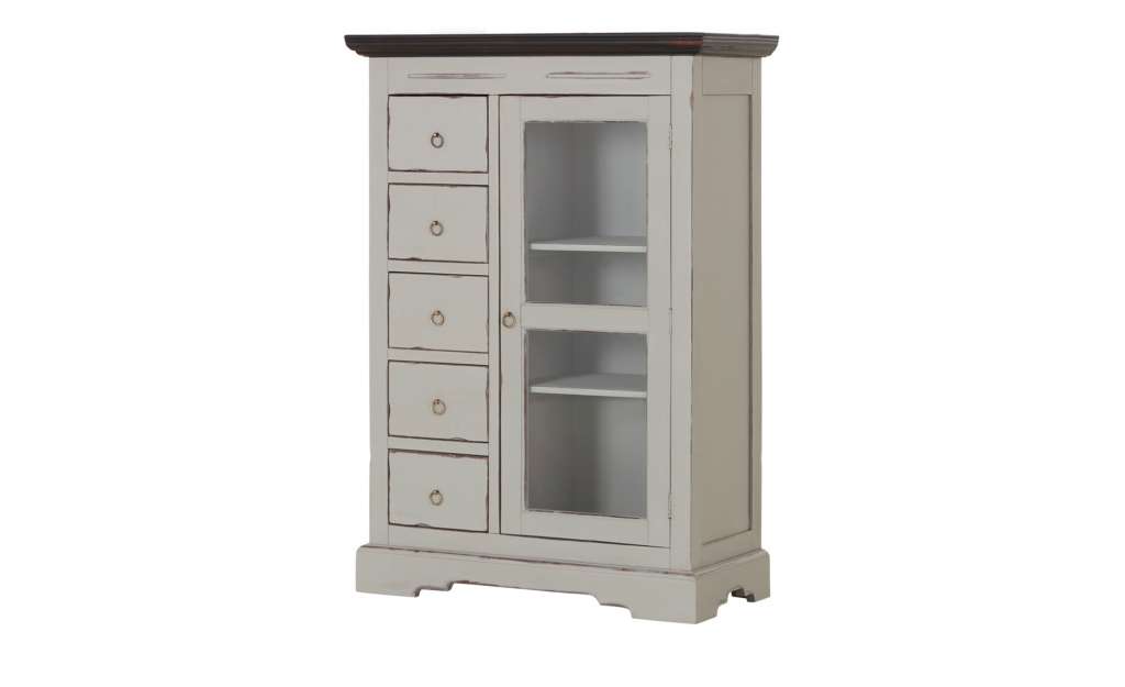 Highboard  Telese ¦ grau ¦ Maße (cm): B: 86 H: 122 T: 39 Kommoden & Sideboards > Highboards - Höffner