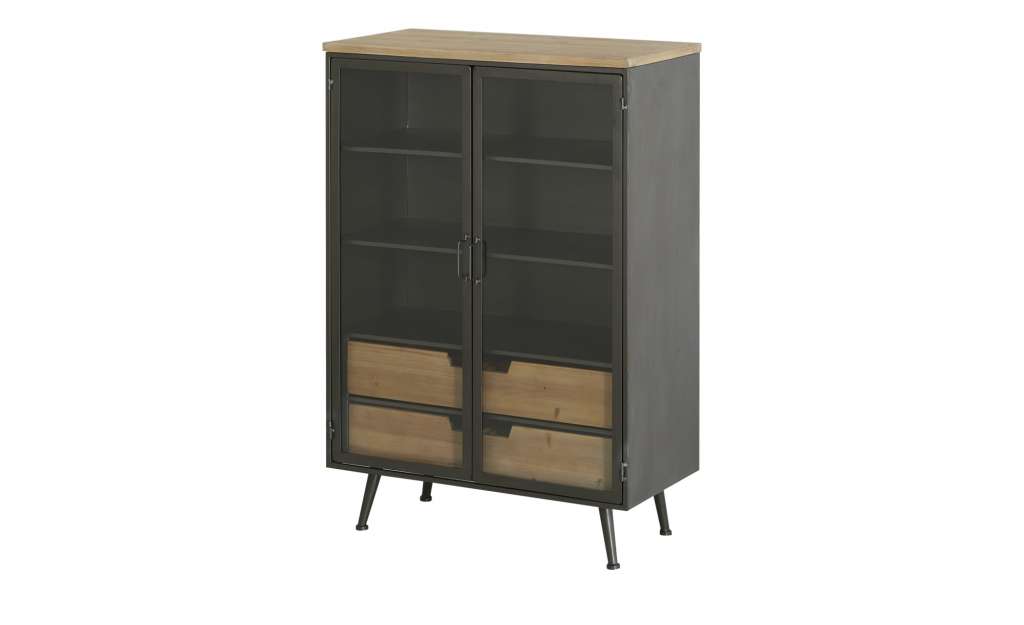 Highboard  Imola ¦ grau ¦ Maße (cm): B: 81 H: 119 T: 40 Kommoden & Sideboards > Kommoden - Höffner