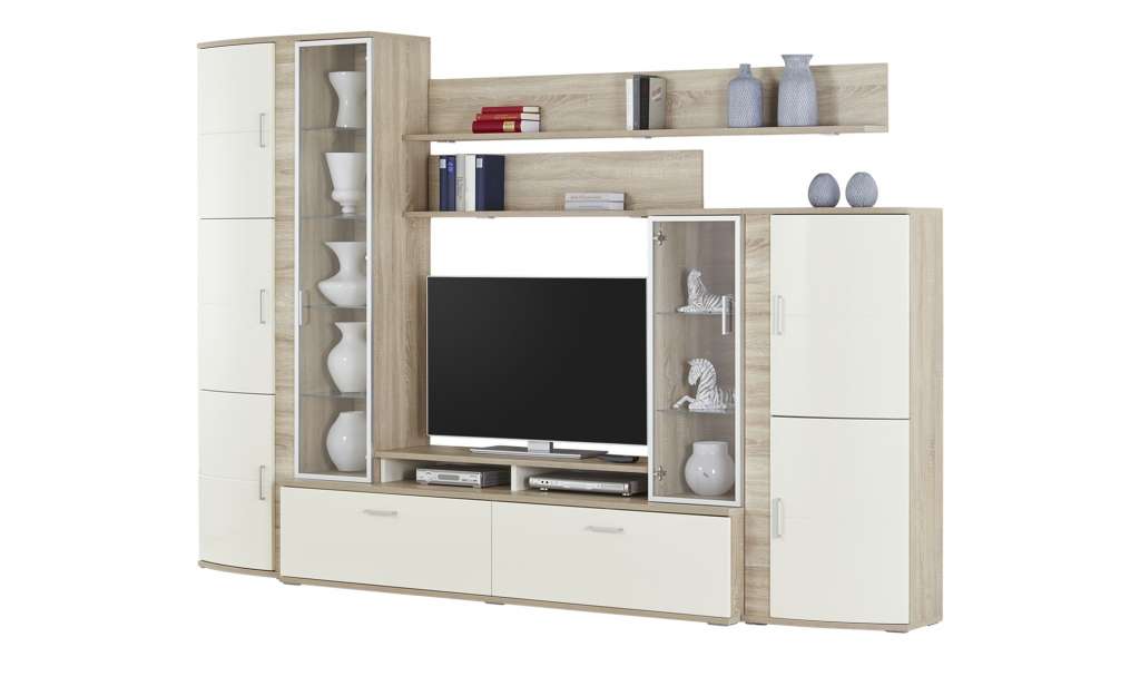 uno Wohnwand   Onyx ¦ creme ¦ Maße (cm): B: 318 H: 218 T: 49 Wohnwände - Höffner