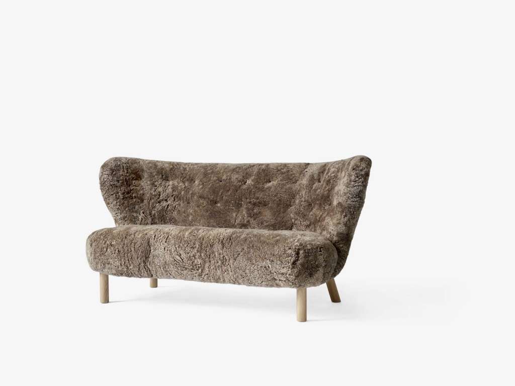 andTRADITION - Little Petra VB2 Sofa - Sheepskin Sahara - Gestell White Oiled Oak - indoor