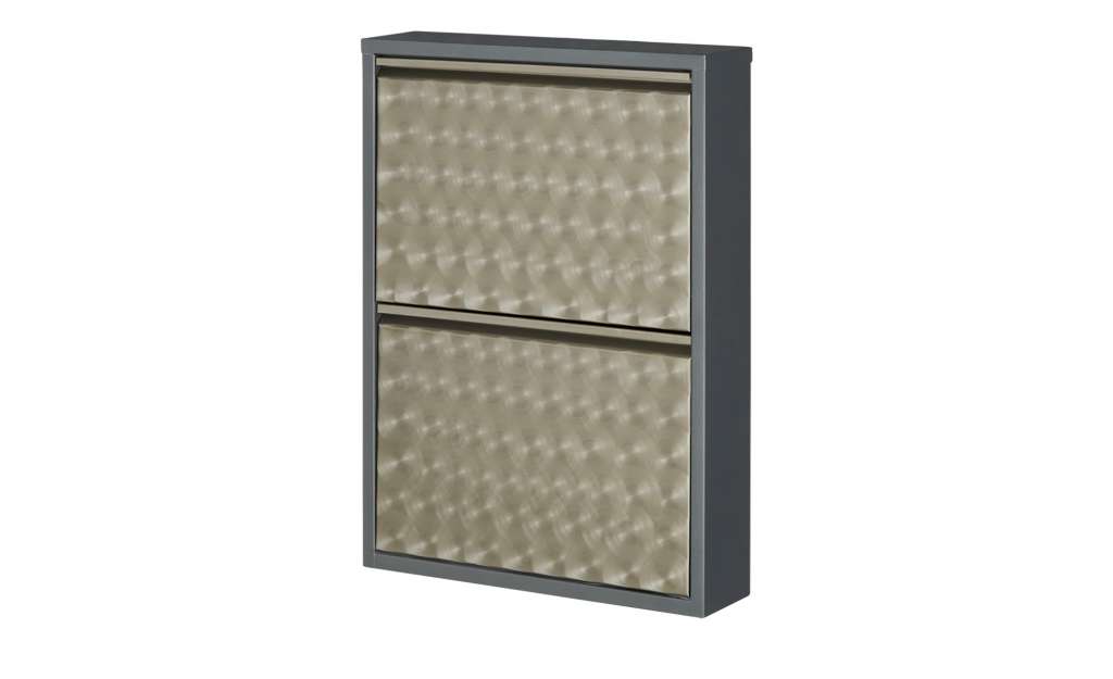 Schuhkipper  Goito ¦ silber ¦ Maße (cm): B: 50 H: 70 T: 13 Garderoben & Kleiderstangen > Schuhschränke - Höffner