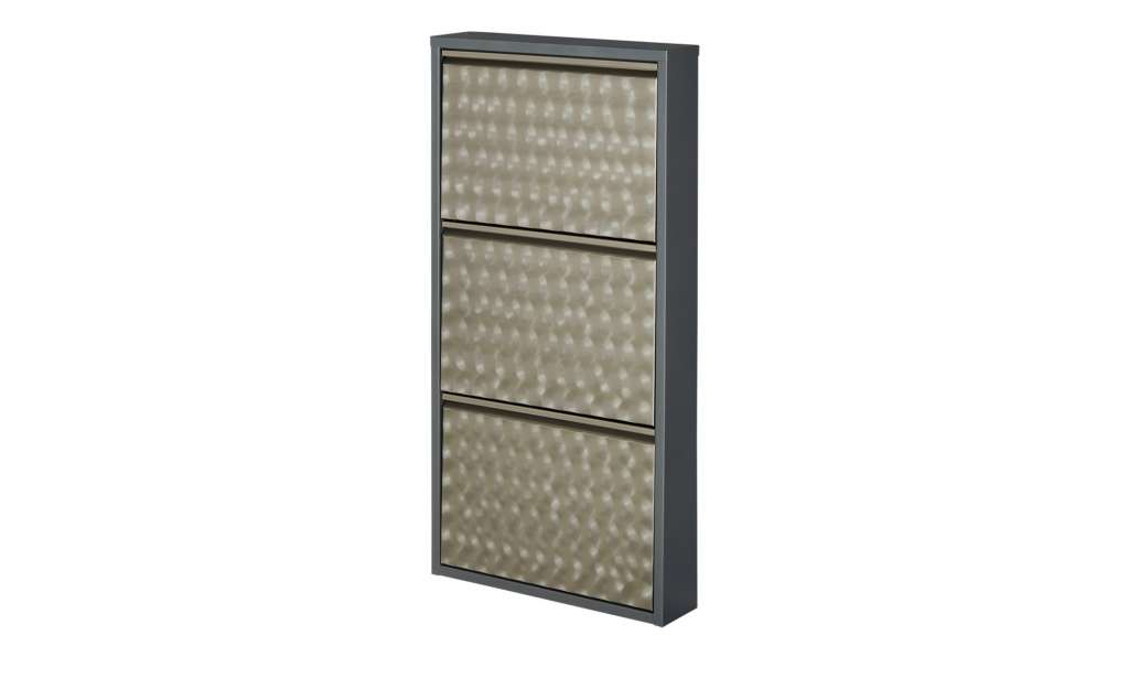 Schuhkipper  Goito ¦ silber ¦ Maße (cm): B: 50 H: 105 T: 13 Garderoben & Kleiderstangen > Schuhschränke - Höffner