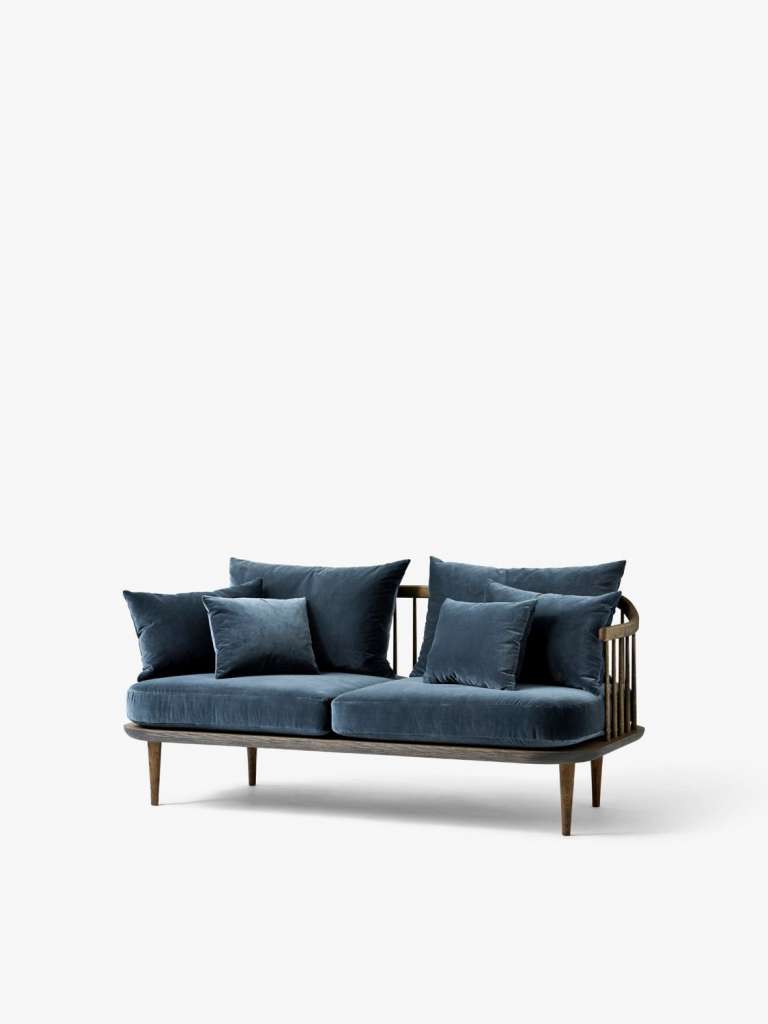 andTRADITION - Fly SC2 Sofa - Velvet Twilight/Smoked Oiled Oak - indoor