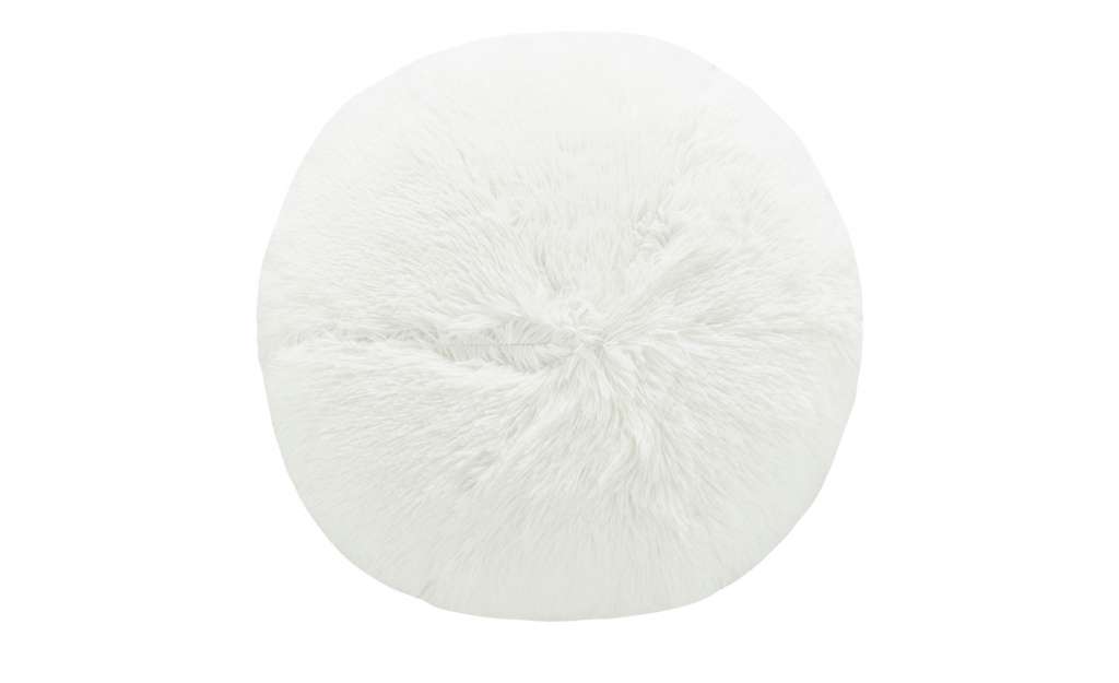 HOME STORY Pouf  Fluffi ¦ weiß ¦ 100% Polyesterfüllung, 750gr.Ø: 60 Heimtextilien > Kissen > Bodenkissen - Höffner