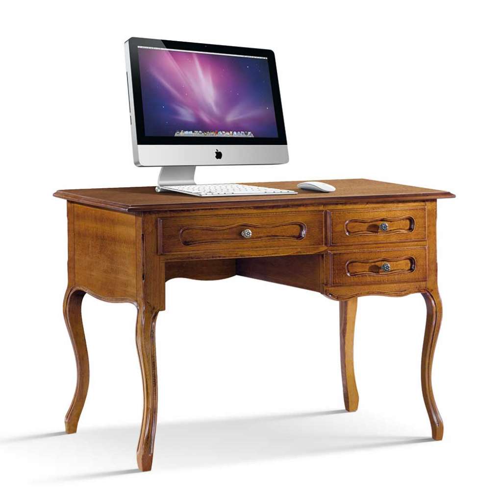 Designschreibtisch in Nussbaumfarben italienischen Design
