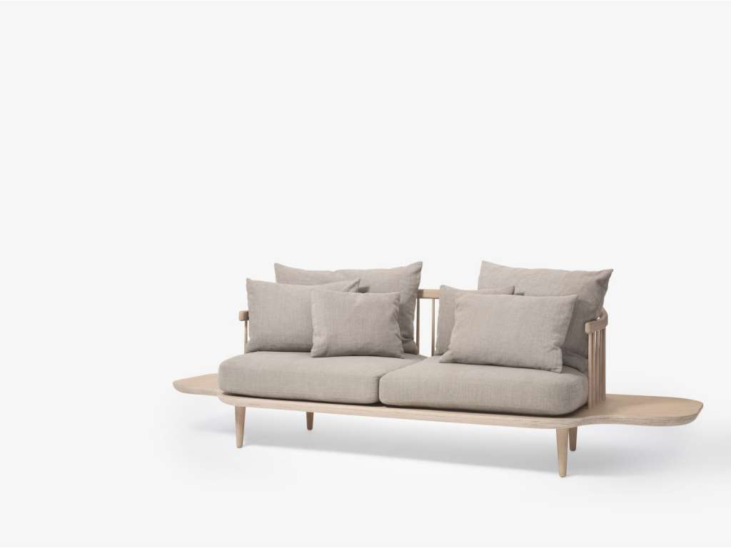 andTRADITION - Fly SC3 Sofa Zweisitzer - Hot Madison 094/White Oiled Oak - indoor