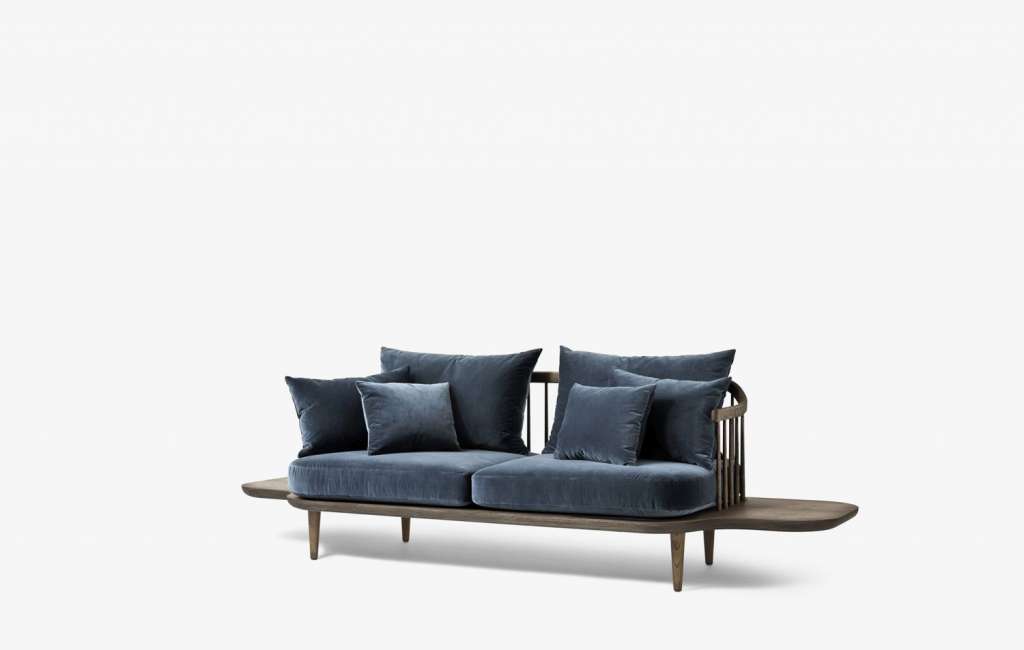 andTRADITION - Fly SC3 Sofa Zweisitzer - Velvet Twilight/Smoked Oiled Oak - indoor