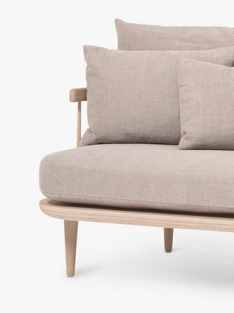 andTRADITION - Fly SC12 Sofa Dreisitzer - Hot Madison 094/White Oiled Oak - indoor
