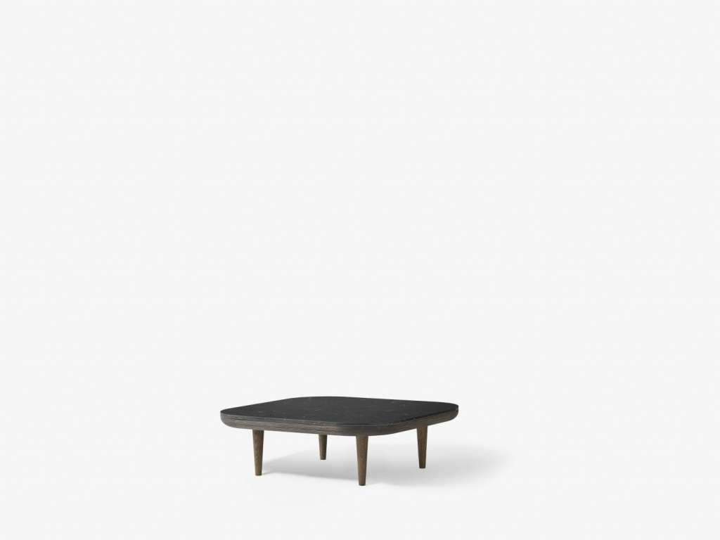 andTRADITION - Fly SC4 & SC5 Couchtisch - Nero Marquina - Gestell Smoked Oak - 80 x 80 cm - indoor