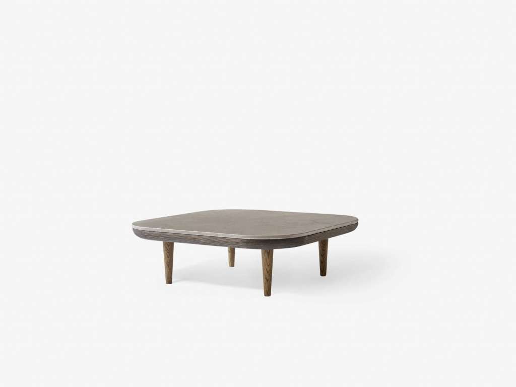 andTRADITION - Fly SC4 & SC5 Couchtisch - Azul Valverde limestone - Gestell Smoked Oak - 80 x 80 cm - indoor