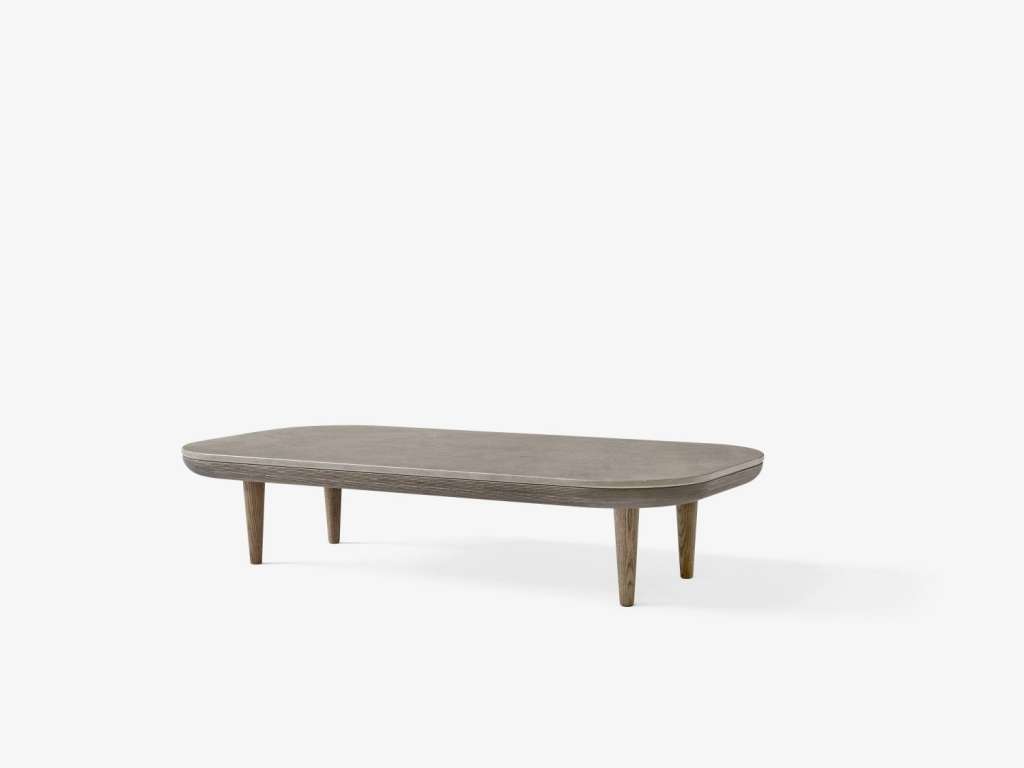 andTRADITION - Fly SC4 & SC5 Couchtisch - Azul Valverde limestone - Gestell Smoked Oak - 120 x 60 cm - indoor