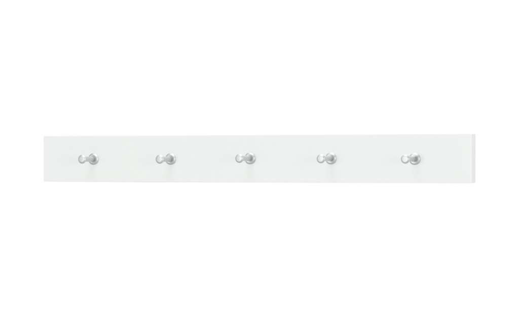 Garderobenleiste  Daone ¦ weiß ¦ Maße (cm): B: 80 H: 8 T: 6,3 Garderoben & Kleiderstangen > Garderoben - Höffner
