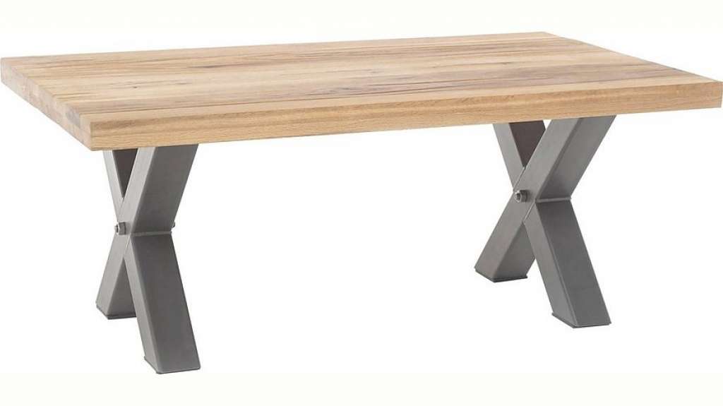 MCA furniture Couchtisch, Couchtisch Massivholz Wildeiche geölt