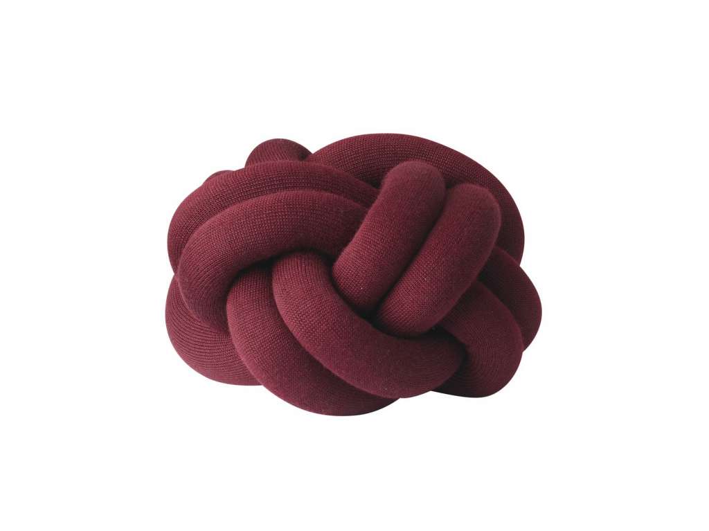 Design House Stockholm - Knot Kissen - bordeaux - indoor