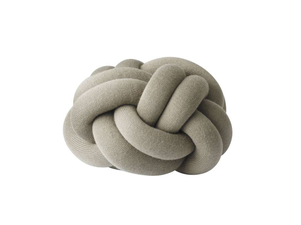 Design House Stockholm - Knot Kissen - khaki - indoor