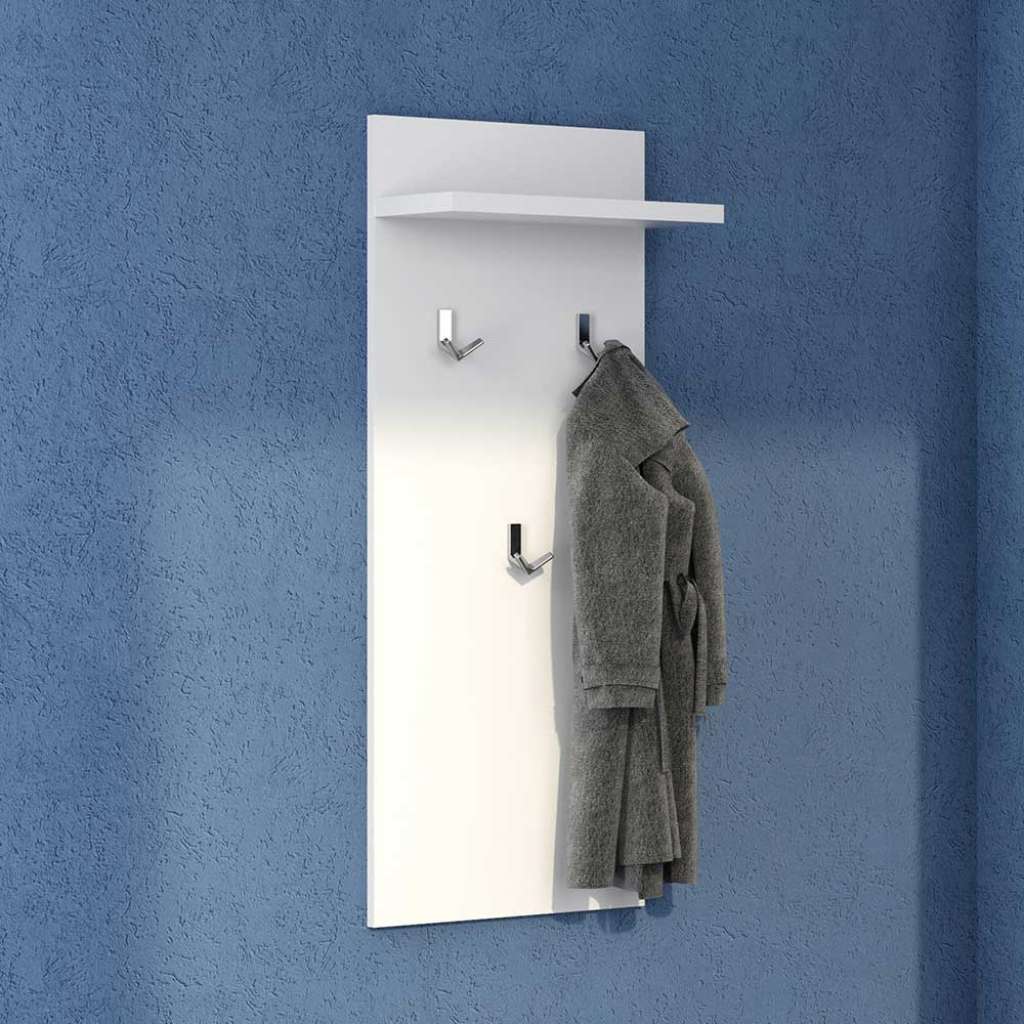 Garderobenpaneel in Weiß Made in Germany