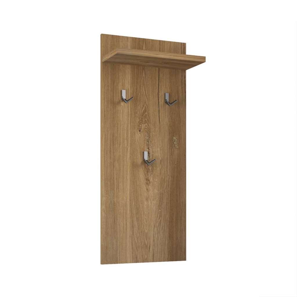Wandgarderobe in Eichefarben 50 cm breit