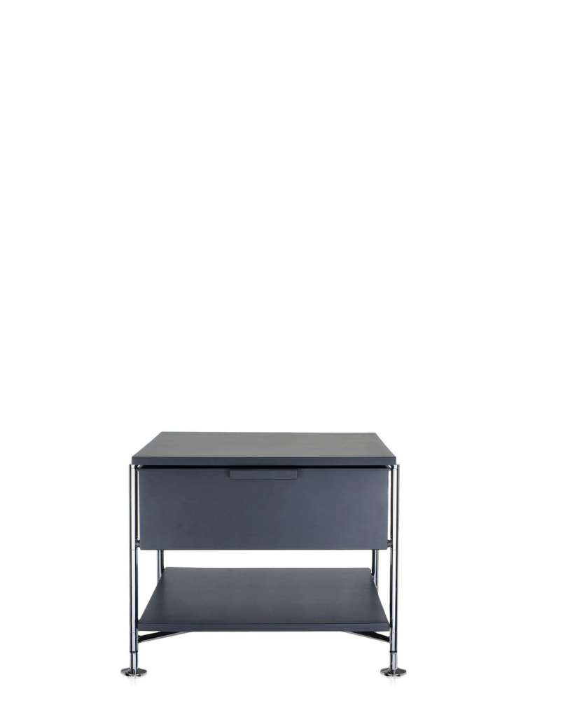 Kartell - Mobil 1 - mit Fuß - matt schiefergrau - indoor