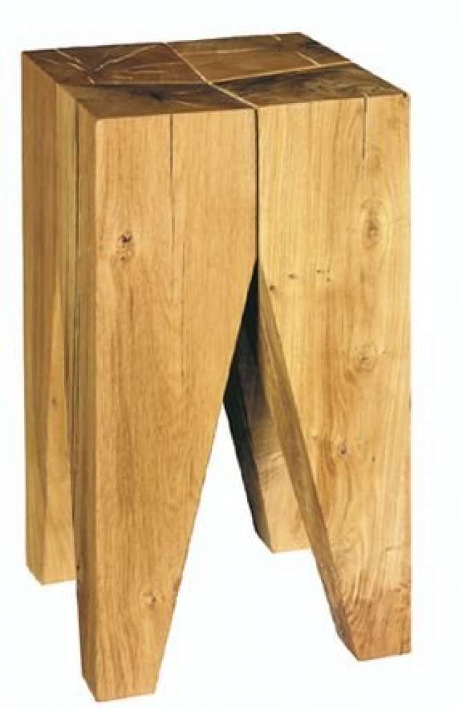 E15 - Hocker Backenzahn - Eiche - indoor