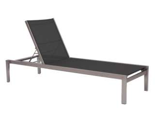 Jan Kurtz - Quadrato Stapelliege - silber-schwarz - outdoor