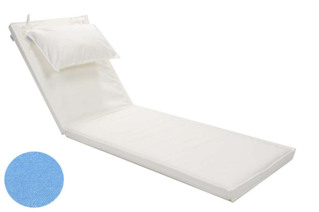 Jan Kurtz - Korfu Auflage mit Kopfkissen - türkis - outdoor