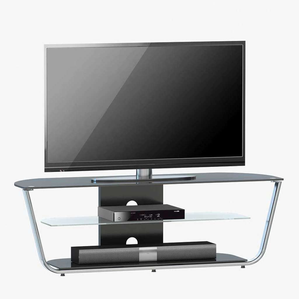 Hifi Rack aus Sicherheitsglas und Metall 40 cm tief