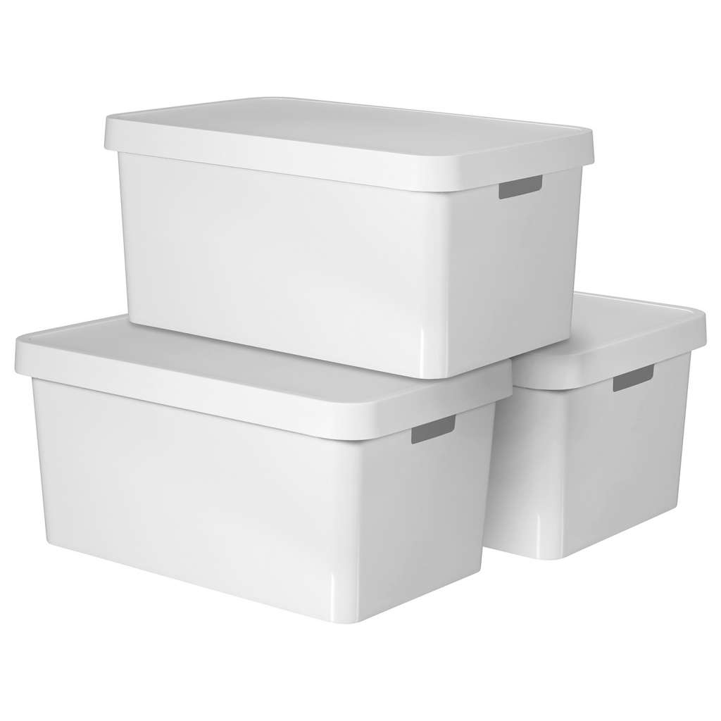 home24 Aufbewahrungsbox Infinity III (3er-Set)
