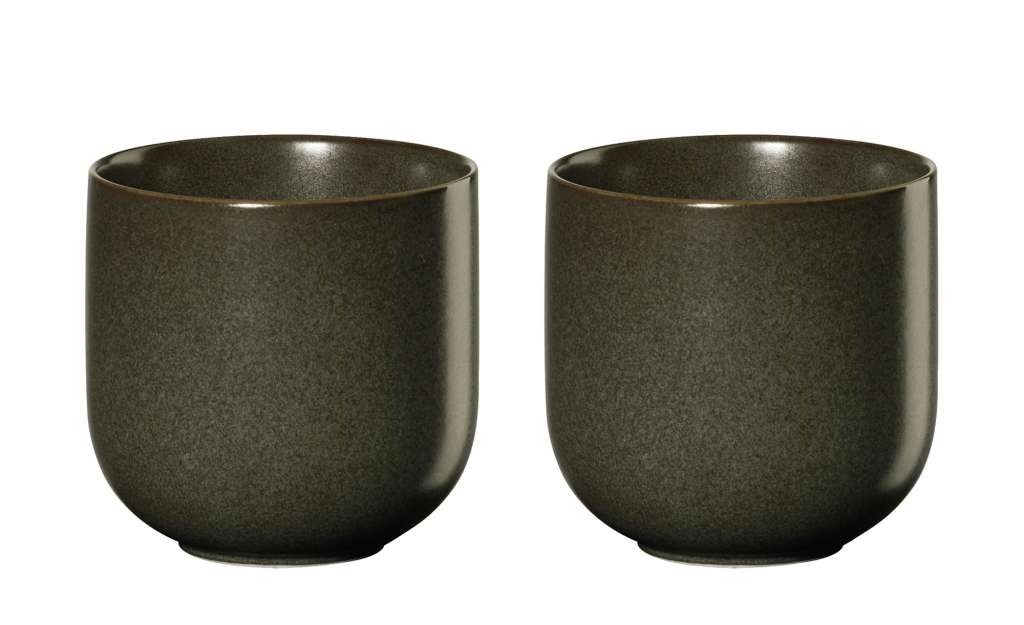 ASA SELECTION Teebecher, 2er-Set  Coppa Nori ¦ grün ¦ Porzellan ¦ Maße (cm): H: 7,5 Ø: 7.5 Geschirr > Becher - Höffner