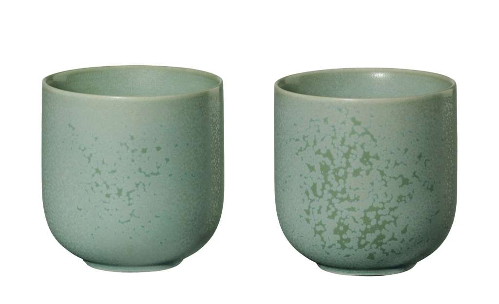 ASA SELECTION Teebecher, 2er-Set  Coppa minto ¦ grün ¦ Porzellan ¦ Maße (cm): H: 7,5 Ø: 7.5 Geschirr > Becher - Höffner