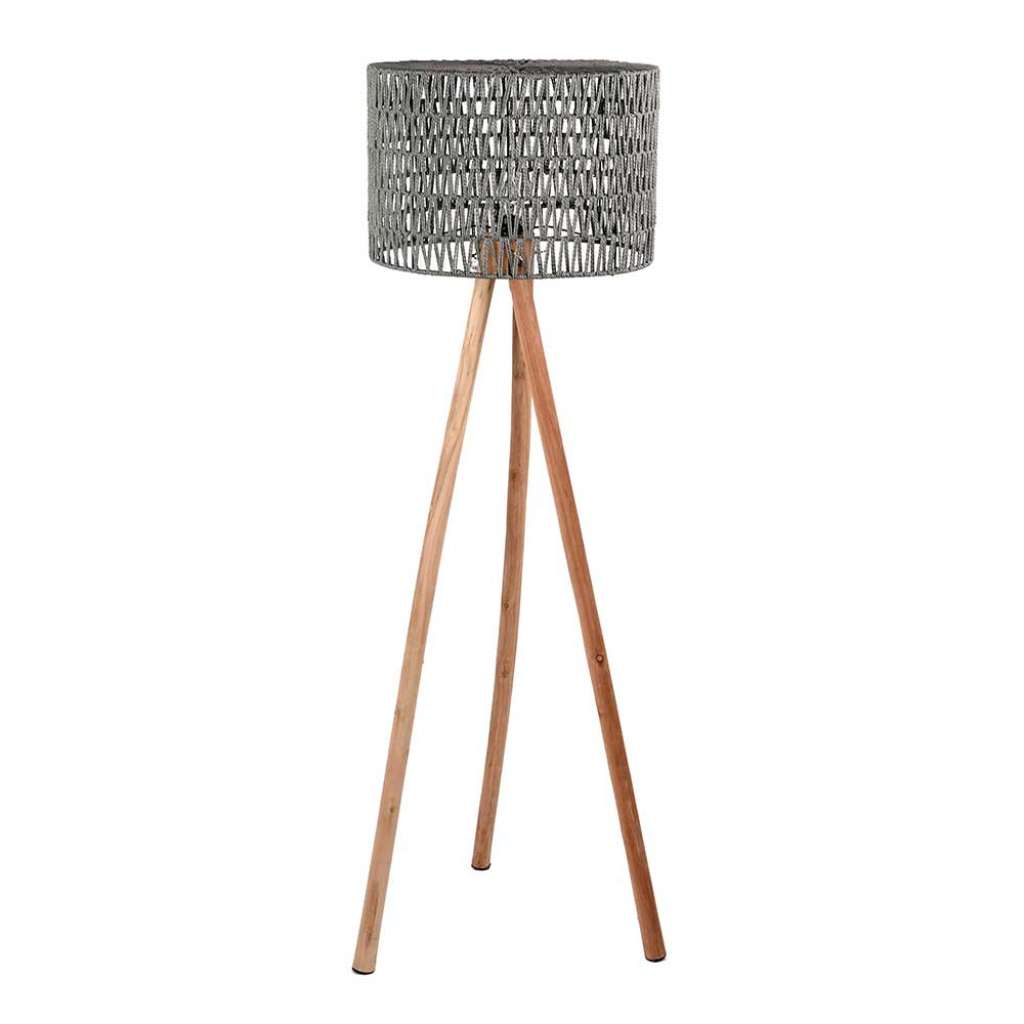 Kordel Stehlampe in Grau Skandi Design