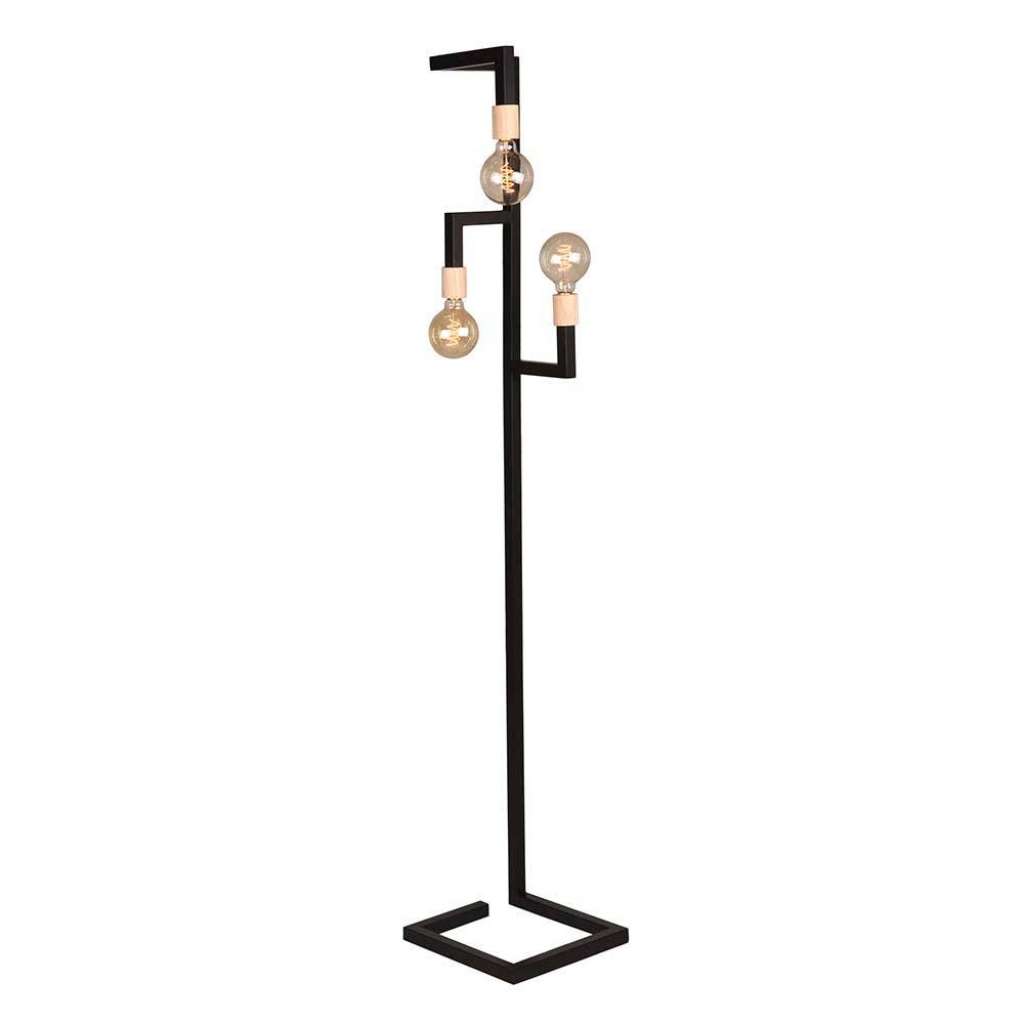 Stehleuchte in Schwarz 165 cm hoch