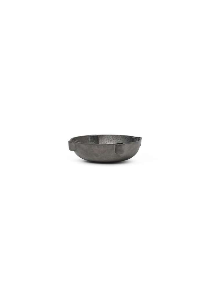 ferm LIVING - Bowl Kerzenständer - schwarzes messing - indoor