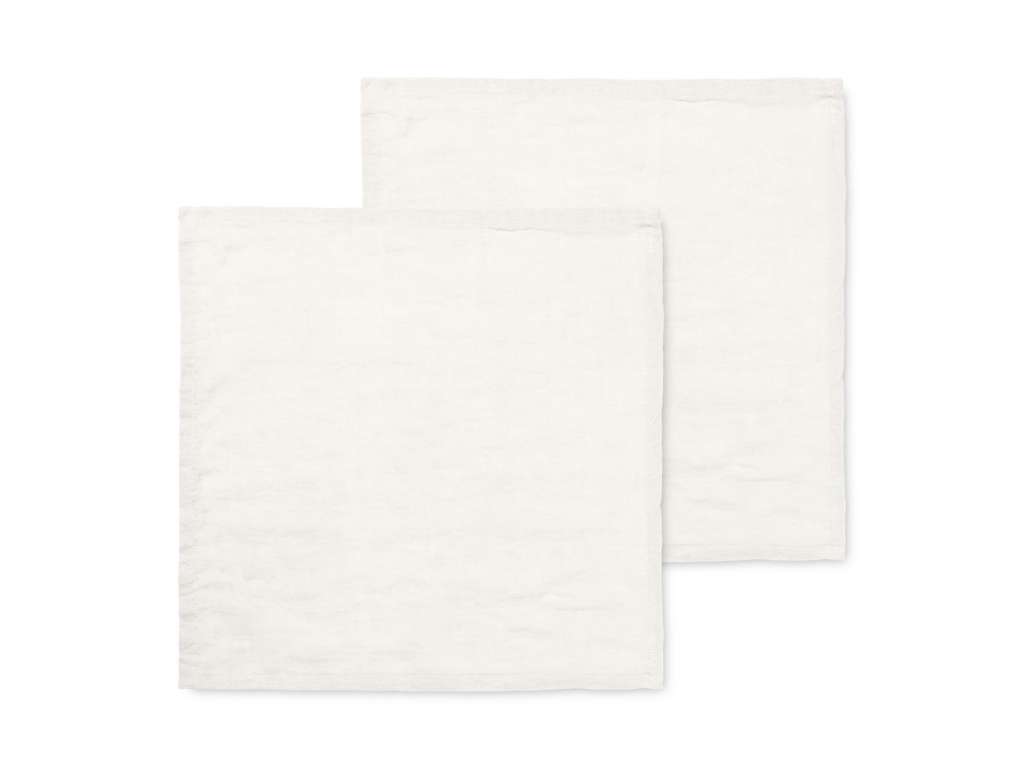 ferm LIVING - Linen Serviette 2er-Set - off-white - indoor