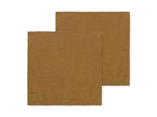 ferm LIVING - Linen Serviette 2er-Set - gelb - indoor