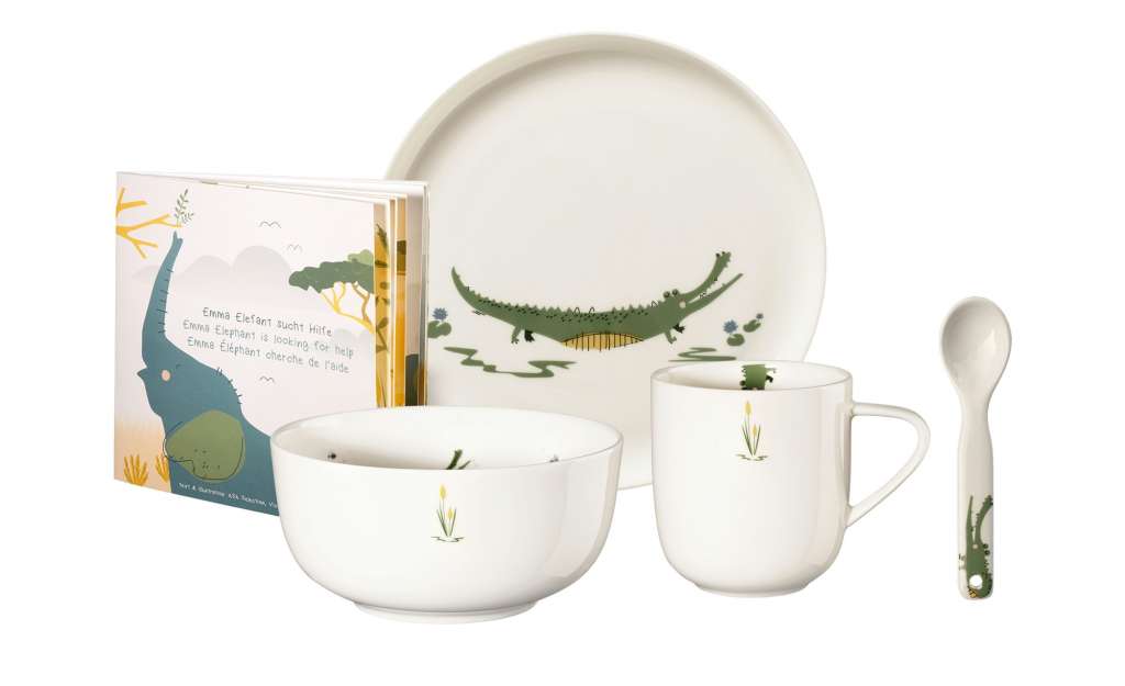 ASA SELECTION Kindergeschirrset, 5-teilig  Kids ¦ weiß ¦ Porzellan Geschirr > Kindergeschirr - Höffner
