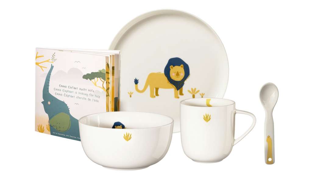 ASA SELECTION Kindergeschirrset, 5-teilig  Kids ¦ weiß ¦ Porzellan Geschirr > Kindergeschirr - Höffner