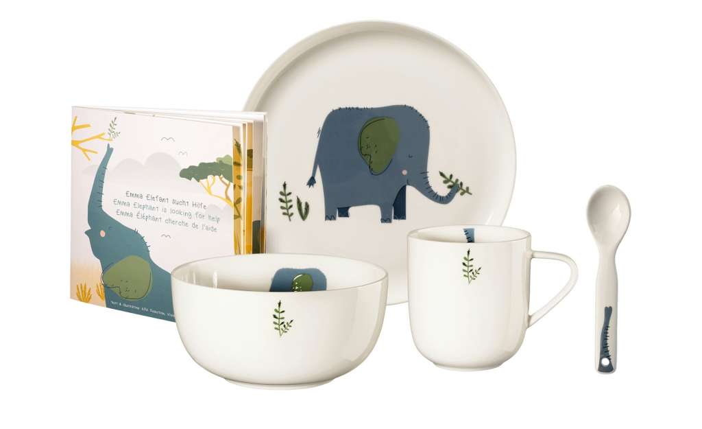 ASA SELECTION Kindergeschirrset, 5-teilig  Kids ¦ weiß ¦ Porzellan Geschirr > Kindergeschirr - Höffner