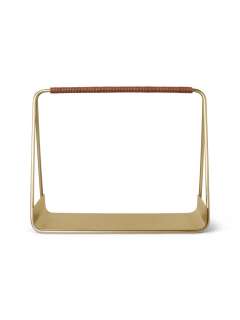 ferm LIVING - Port Wood Basket - messing - indoor