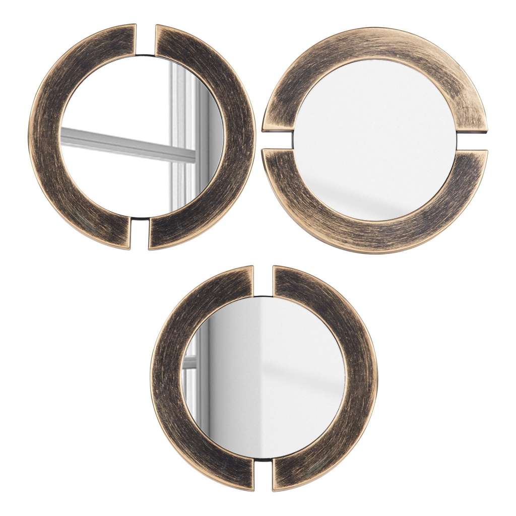 home24 Dekospiegel-Set Julia (3er-Set)