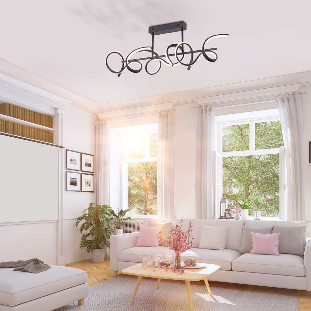 home24 LED-Deckenleuchte Curls