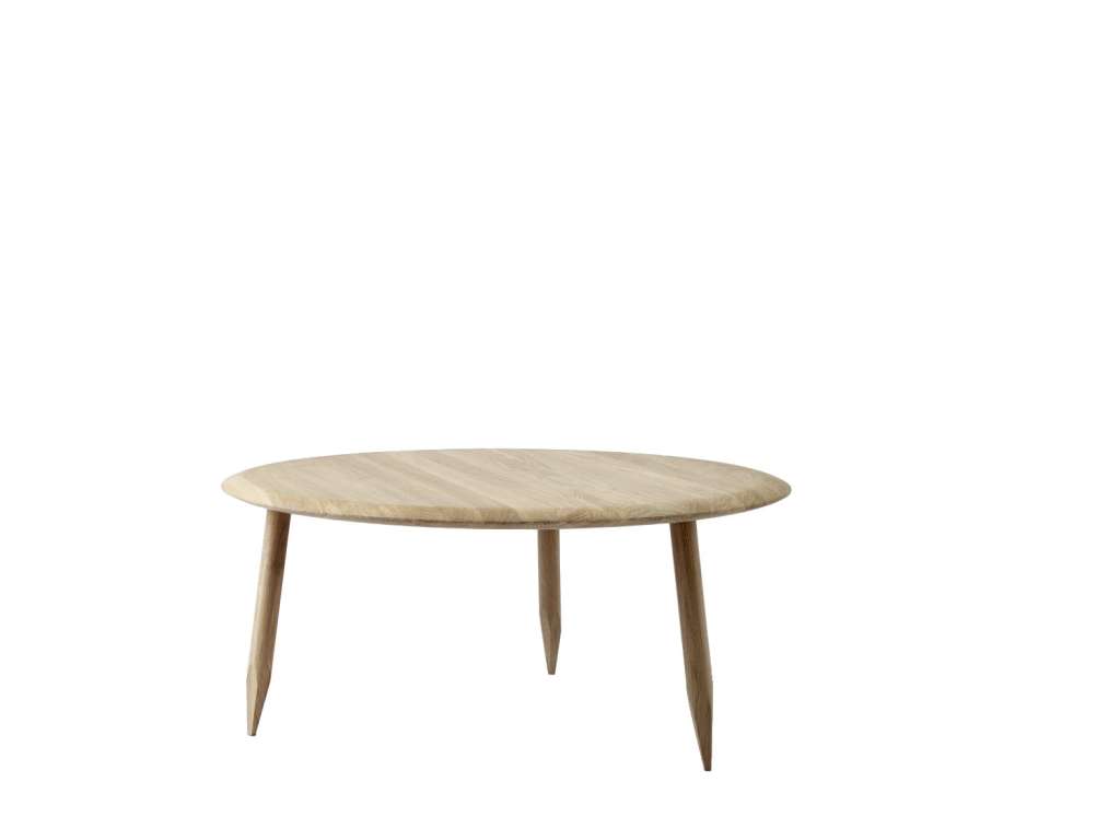 andTRADITION - Hoof Beistelltisch - White oiled Oak - Ø90 cm - indoor